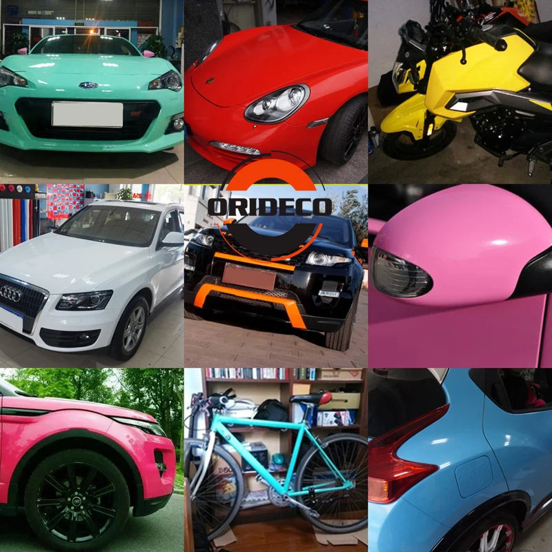 

15 Colors Very Cheap Glossy Vinyl Film Wraps Gloss Black White Blue Red Silver Shiny Car Wrap Film Coveres With Air Free