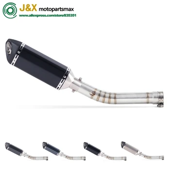R6 Motorcycle Stainless Steel Exhaust Escape Muffler Middle Link Pipe Slip On For Yamaha yzf-r6 R6 R600 1998 To 2005 Exhaust