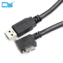 5 m cabo de sincronização de carga micro usb 3.0 angular com fios para fixação de interface usb3.0