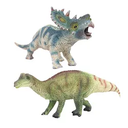 Jurassic динозавр игрушки Фигурки и игрушки модель животных Triceratops Maiasaura Высокая коллекция моделирования для мальчика подарок