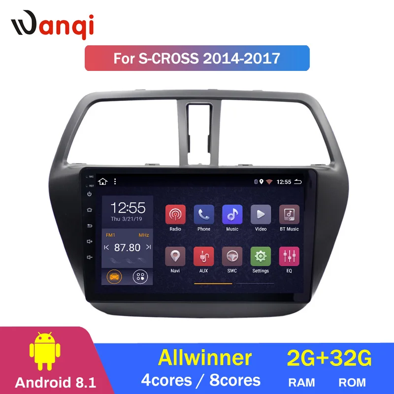  2G RAM 32G ROM Android 8.1 Car Multimedia Player for Suzuki S-CROSS 2014-2017 Car DVD GPS Navigatio