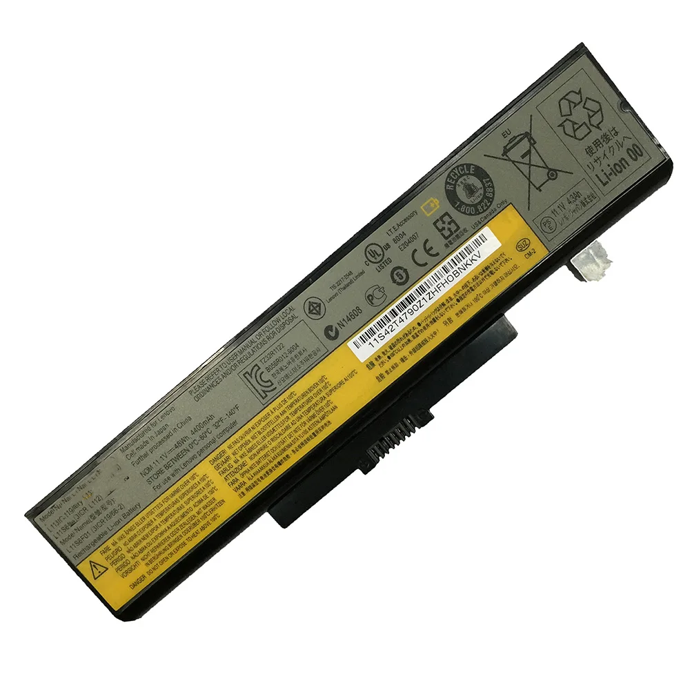 10 8 В 48 Вт/ч Y480/новый оригинальный аккумулятор для ноутбука Lenovo L11L6R01 L11L6Y01 ideapad Y480 G480