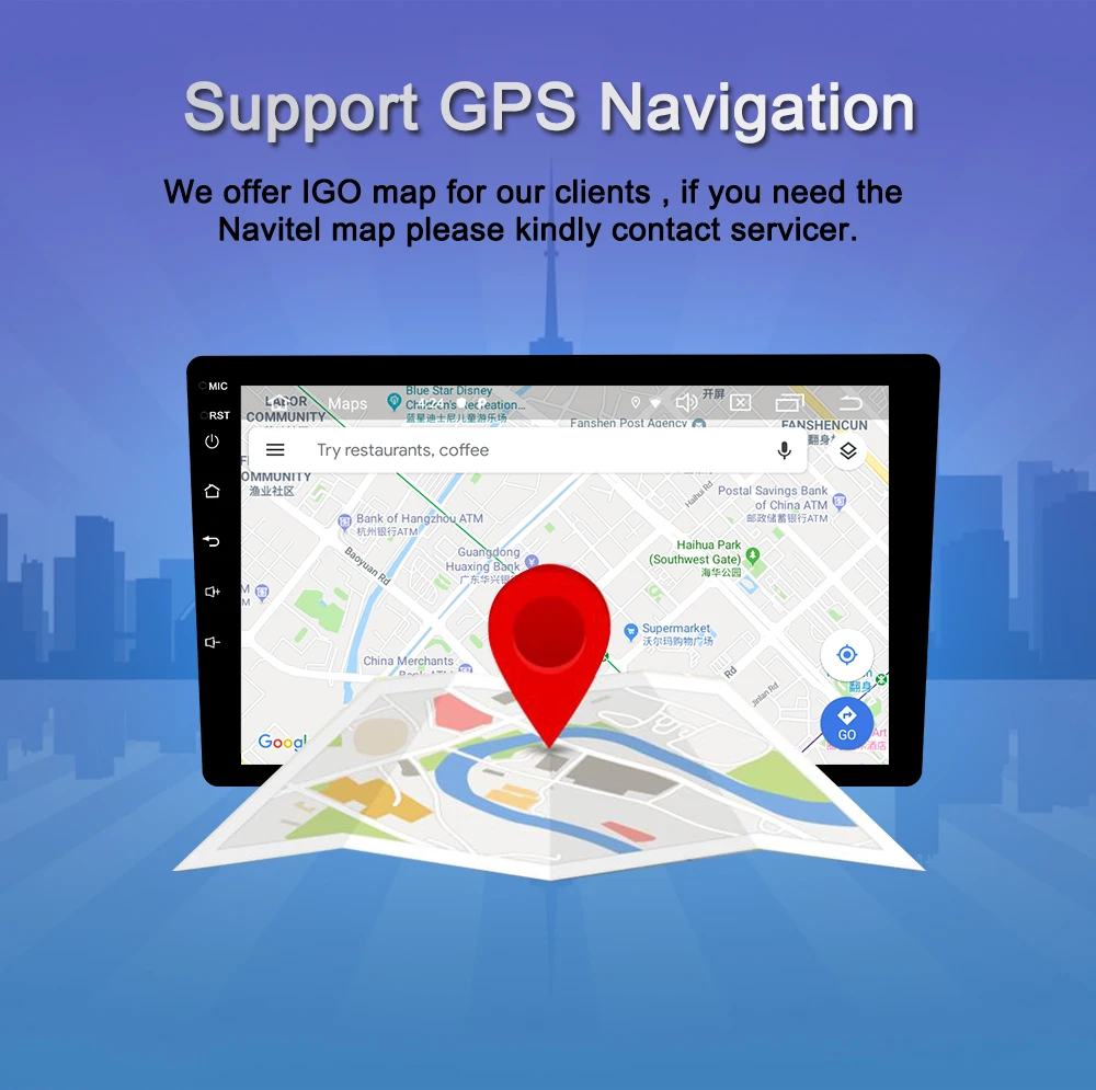 Navivox 7 ''2 Din плеер автомобиля Радио Android 8.1 Go Универсальный радио gps аудио плеер для nissan навигации