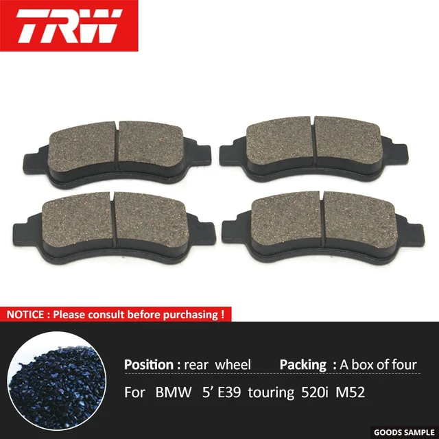 4pieces/set TRW Front/Rear Car Brake Pads/Brake piece For BMW 5 series