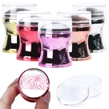 3 шт силиконовые скребок для ногтей набор металлическая ручка для дизайна ногтей штамп для лак для стемпинга печати маникюра изображения пл...(China)