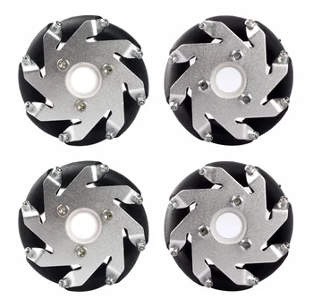 

A set of 60 mm aluminum gimbal Mecanum wheel 14144 Omni wheel omnidirectional wheel 4pieces