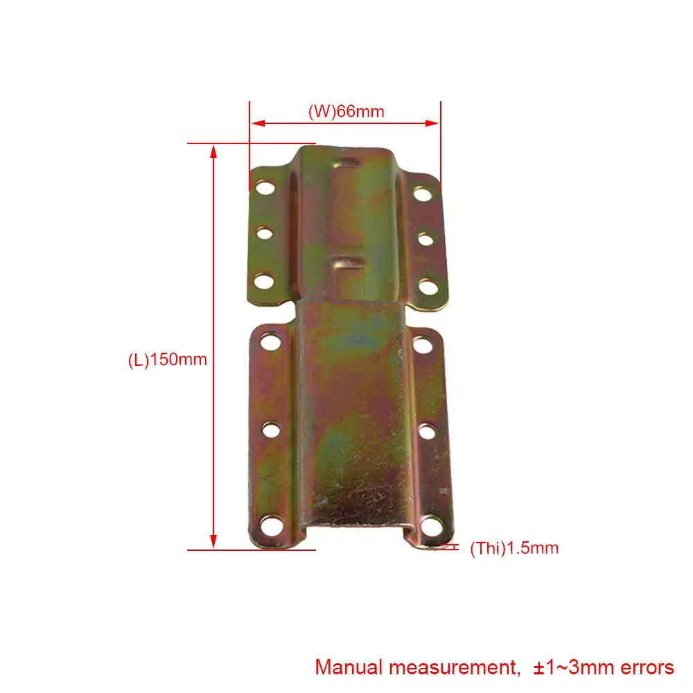 

14.5x6CM Copper Color Zinc Plating Iron Sofa Fitting Connector Bracket Hinge for Connect Sofa Bed Backrest Pack of 6