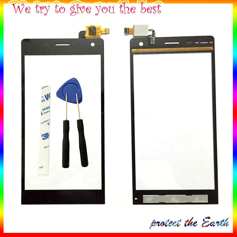 

Original New 5.0" Touch Screen For Highscreen Verge Touch Panel Digitizer with Tool 3M Tape Adhesive Sticker Glue