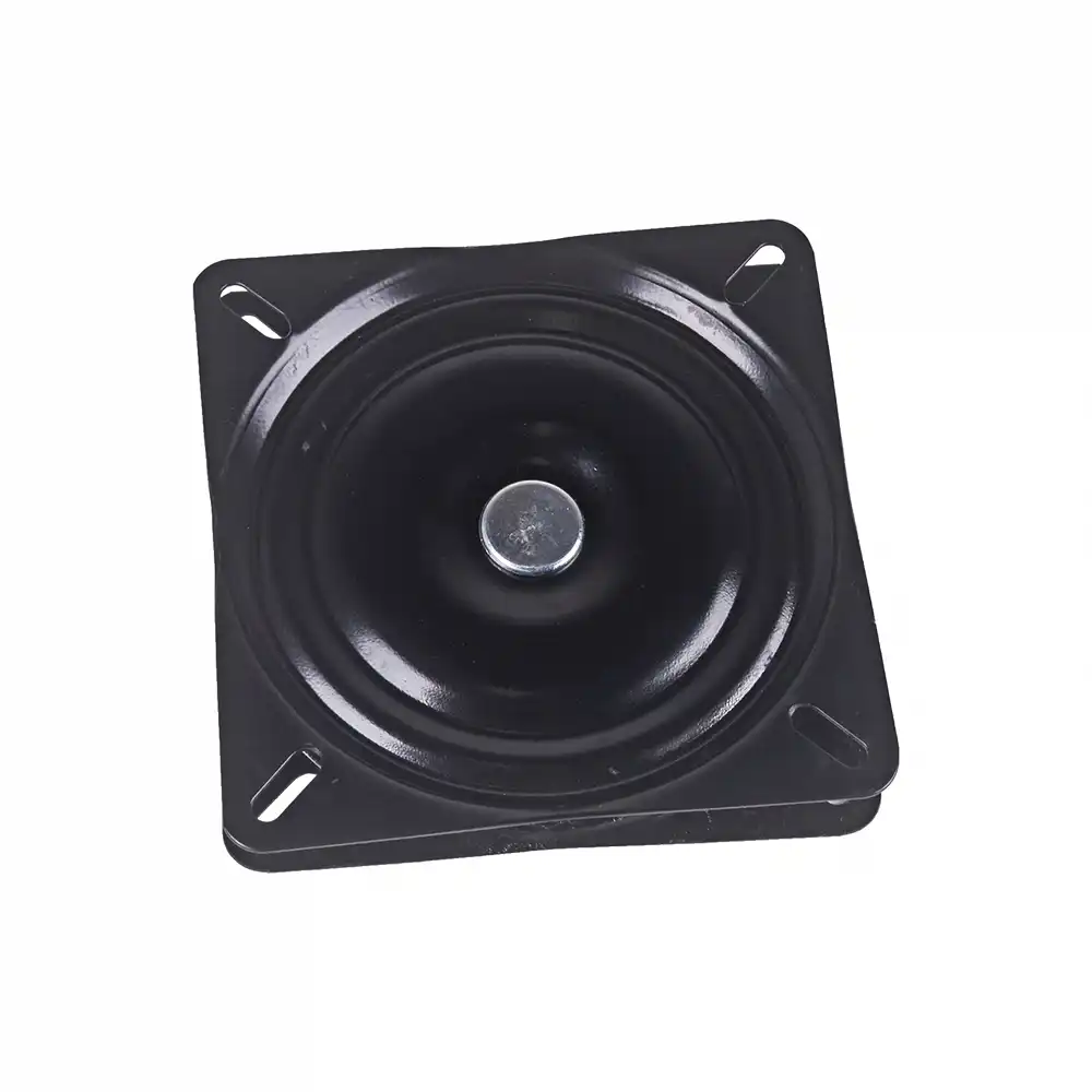 6 Inch Metal Black Ball Bearing Square Swivel Turntable Chair