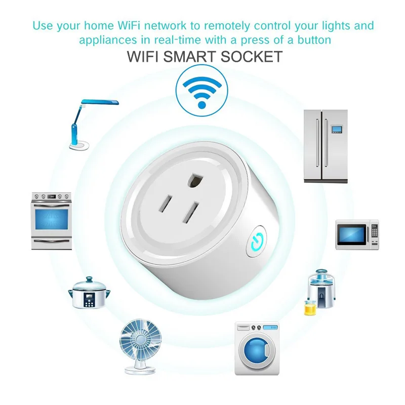 Последние умная розетка нам Стандартный Мощность Plug Wi-Fi Smart Plug мобильное приложение Remote Управление Выход работает с Amazon Alexa Google дома