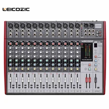 Leicozic 12-канальный профессиональный звуковой микшер BX-12 аудио микшерный пульт Цифровой микшерный пульт процессор эффектов USB DJ микшер