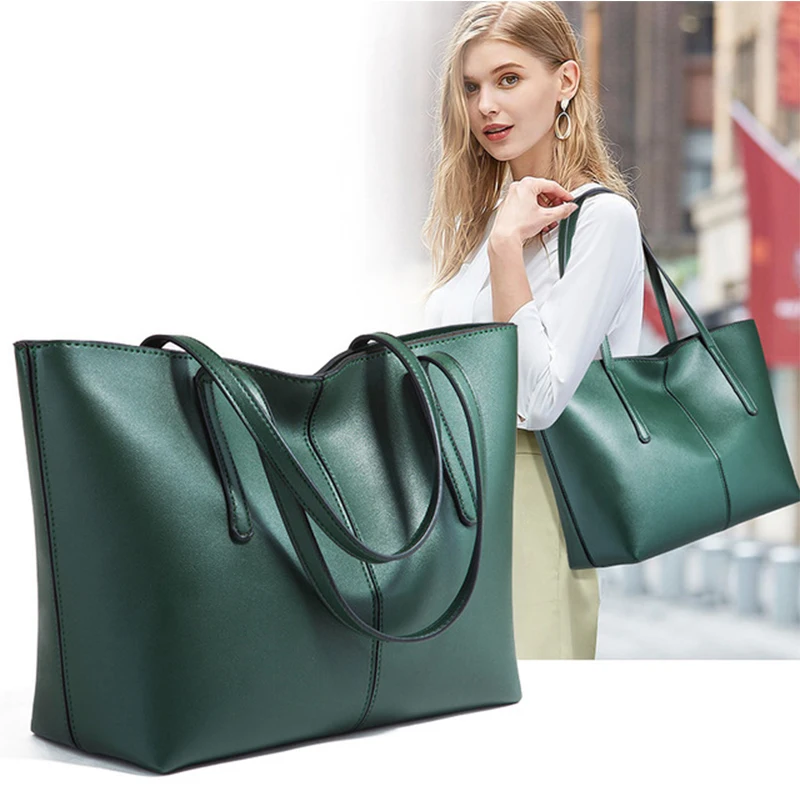 

FLAME HORSE New PU Leahter Bags Women's Large Capacity Clutch Tote Bag Women Shoulder Bags Shopping Handbag Travel Beach Bag