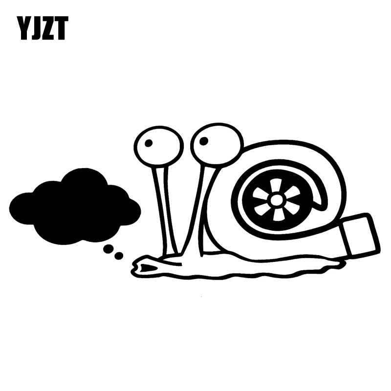 YJZT 17 8 см * 7 6 виниловые наклейки с надписью Turbo Snail цвет