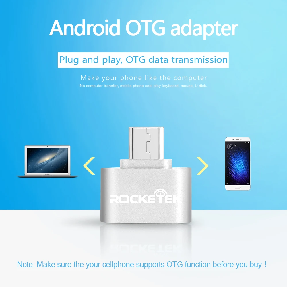 Адаптер Micro USB Rocketek для мобильных телефонов Samsung Xiaomi LG Huawei Android|otg usb adapter|mobile phone