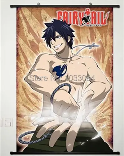 Fairy Tail Wall Scroll Promotion For Promotional Home Decor Anime Fairy Tail Wall Scroll Poster Fabric Painting Key Roles 189