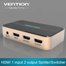 Vention HDMI Splitter 1 in 2 out HDMI Switch HDMI Switcher 1×2 HDMI 1 Input 2 Output Splitter for XBOX 360 PC DV DVD HDTV 1080P