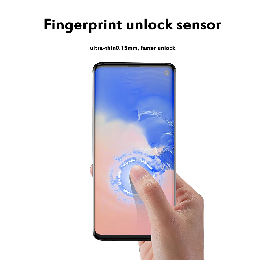 Wholesale tO82w UV Volle Kleber Screen Protector Für Samsung Note9 8 S8 S9 Plus S10Plus Hinweis 10 Plus Gehärtetem Glas Mate 30 pro UV Flüssigkeit P30 pro