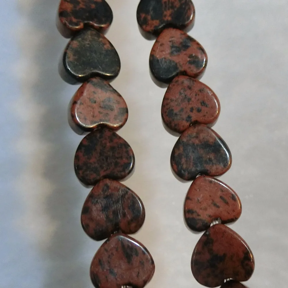 Оптовая продажа 240 шт. малазийские бусины Mahagony Obsidian из натурального камня в форме