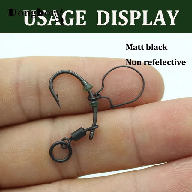 30pcs Carp Fishing Maggot Clip Fishing Bait Ring Hooks Bait Sting Boilie  Pin Spike Live Bait Lure Hook Carp Chod Hair Rig Tackle