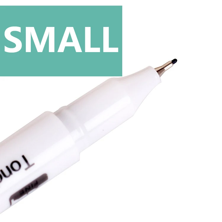 1pcs Tattoo Skin Marker Piercing Marking Pen fit Eyebrow Tattoo Scribe Tool Supply Surgical Double Heads Point Marking 1mm 0.5mm