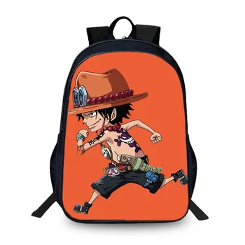 

BAOBEIKU 3D Backpacks One Piece Cartoon Characters Printing Cool Children SchoolBags For Girls Boys Men Book Bag Kids Bags Hot