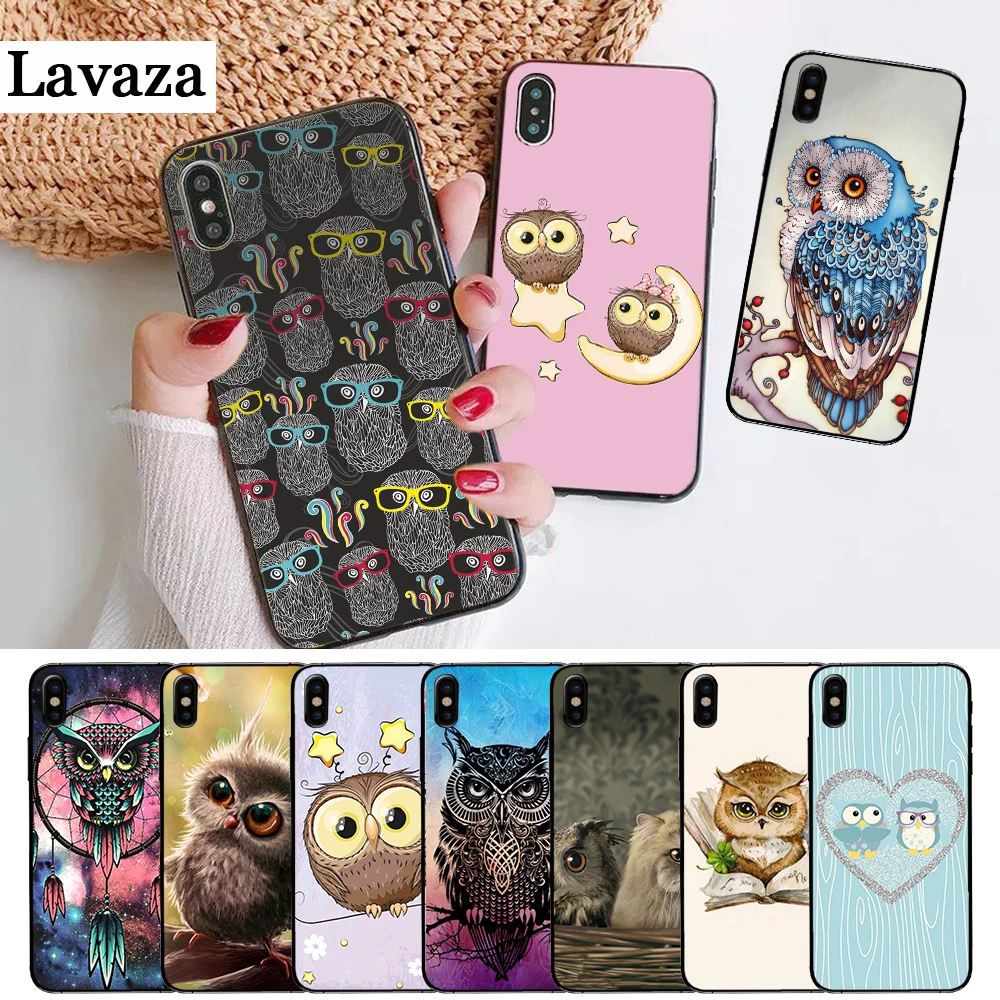 Animal Owl Silicone Case for iPhone 5 5S 6 6S Plus 7 8 11 Pro X XS Max XR | Мобильные телефоны и аксессуары