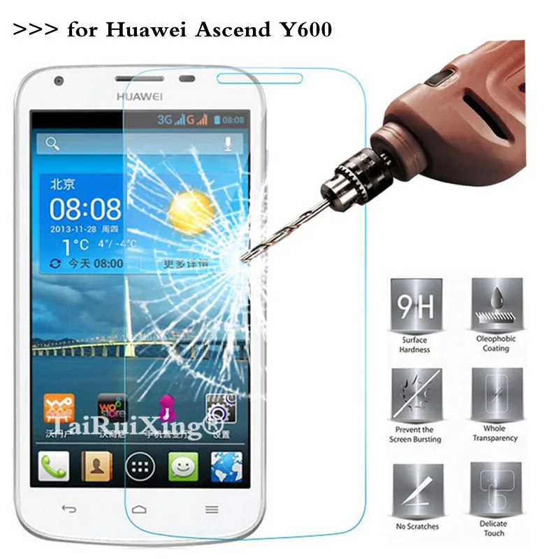 2.5D 0 26 мм 9H Закаленное стекло протектор экрана для Huawei Ascend Y600 U20 Hero 3 закаленная