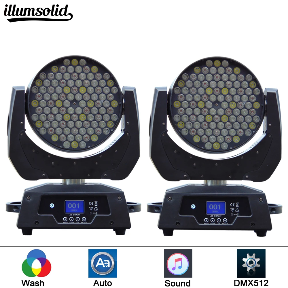 

(2 pieces/lot)stage light 108x3W LED Moving Head Beam Light led dmx 512 control dj diso moving heads