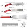 Japanese Saw SK-5 Steel Hand Saw 3-edge Wood Saw Ryoba Dovetail Saw For Tenon Logs Timbers Pruning ► Photo 2/6