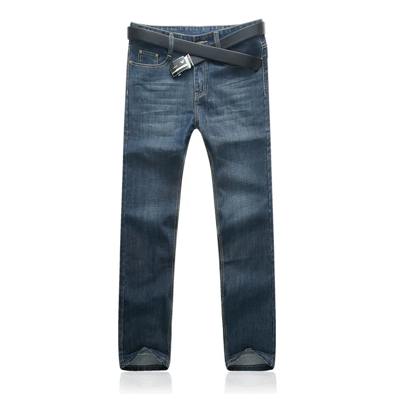 Мужские прямые джинсы больших размеров 36-52, брендовые обтягивающие хлопковые джинсовые мужские брюки, мужские повседневные деловые мужские брюки SL-E491 - Цвет: as picture