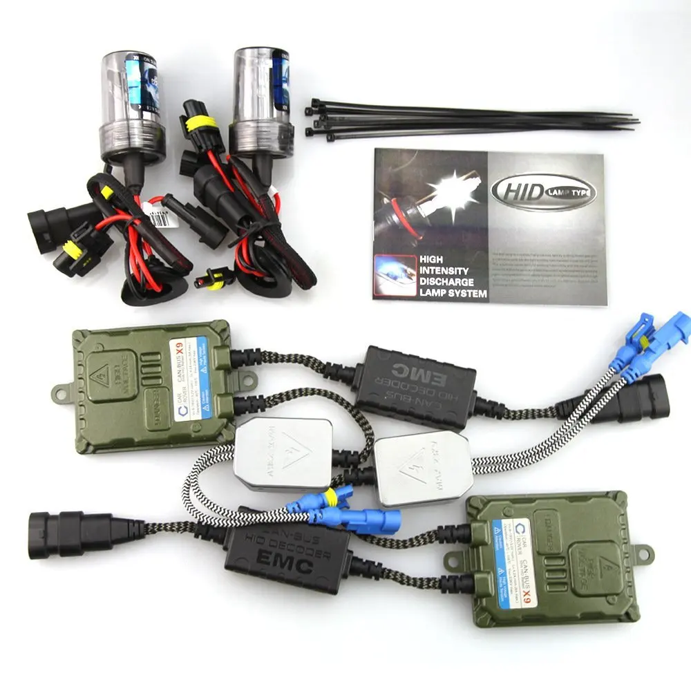 Супер Canbus 55 Вт AC ксеноновая HID фара H1 H3 H7 H11 H4 1 HB3 HB4 H8 H9 H10 4300K 5000K 6000K 8000K 10000K комплект