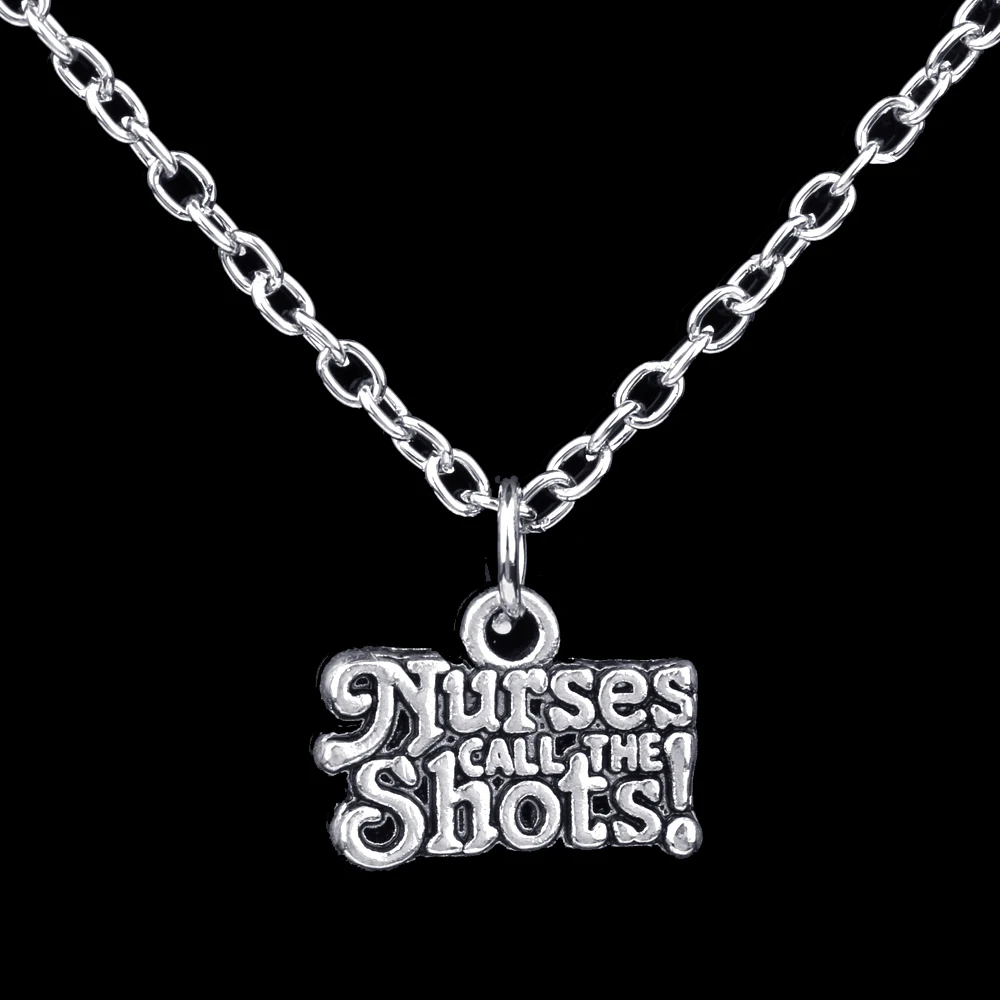 New Simple Design Fashion Letter Word Nurses Call The Shots Gifts Chain