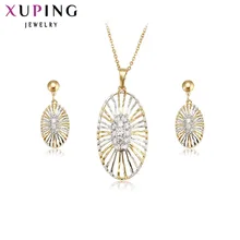 Xuping Модные наборы Ovel Стиль Новое поступление роскошный стиль Ювелирные наборы синтетический кубический цирконий для женщин вечерние S8, 1-62155