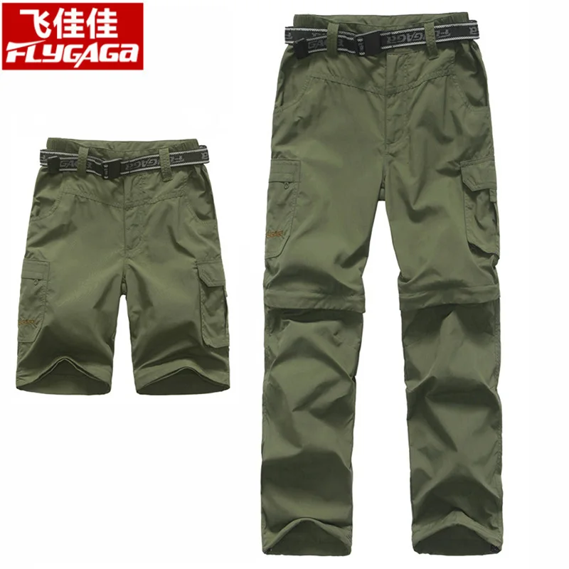

Summer Outdoor Hiking Pants Children Waterproof Pants Removable Shorts Trekking Pants Boys Girls Quick Dry Trousers