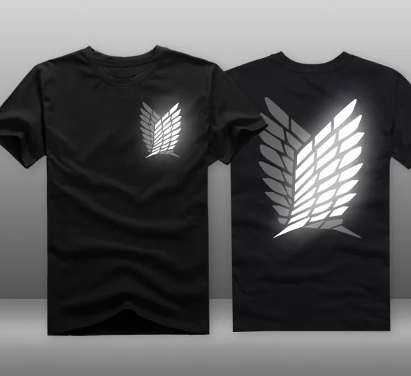 font b Mens b font Casual Anime Attack On Titan Scounting Legion Logo Reflective 100