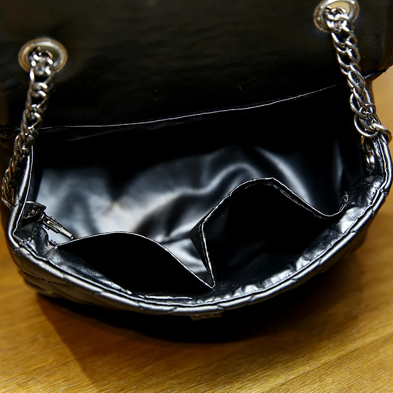  Spring New Vintage Rivet Small Square Crossbody Bags Mini Women Handbag Lock Pu Leather Chain Shoul - 32984310067