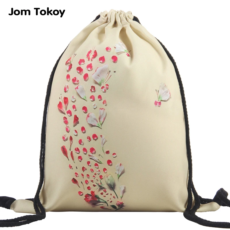 2018 new fashion petals Women drawstring Backpack 3D printing travel softback mochila School Student drawstring bag 2018 new fashion petals Women drawstring Backpack 3D printing travel softback mochila School Student drawstring bag