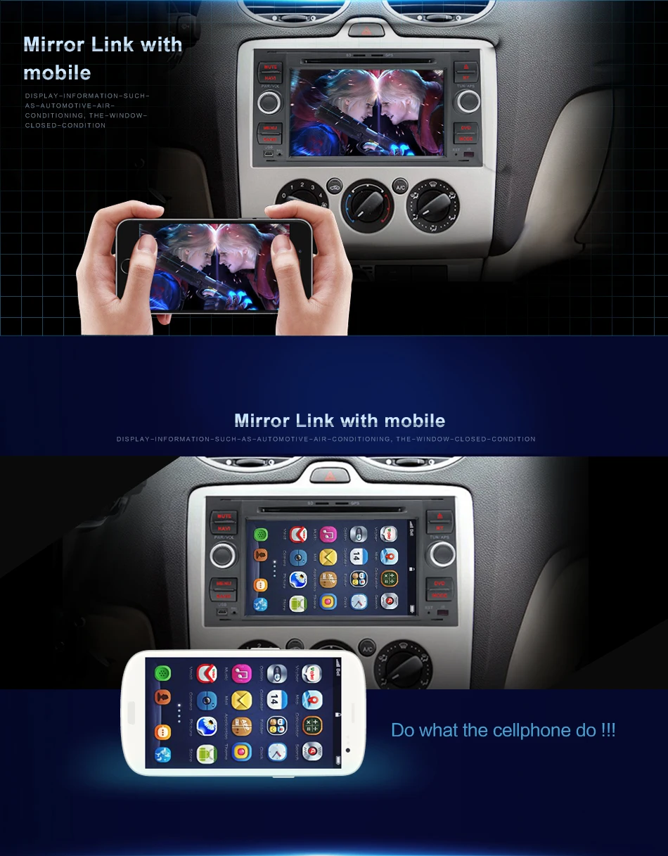 Cheap Bosion 2DIN Car DVD Player Multimedia For Ford Fiesta Ford Focus 2 Mondeo 4 C-Max S-Max FusionTransit Radio GPS Navigation 17