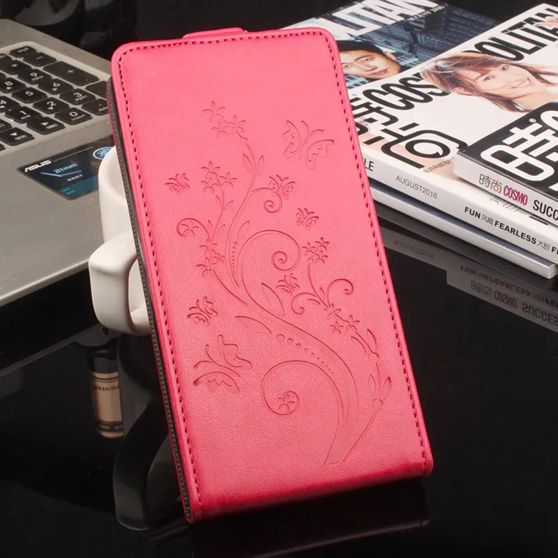 Бренд HongBaiwei, 18 типов, роскошный кожаный чехол для Alcatel One Touch Pixi 4 5,0 5045D 5045 5045X, тисненый флип-чехол, кошелек, сумка - Цвет: Up Down Rose