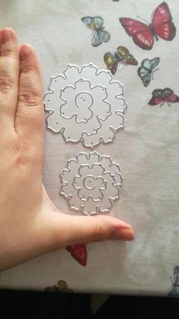  Twin Flowers Metal Cutting Die Scrapbooking Embossing Stencil Card Die For DIY Invitation Album Boo - 33014396086
