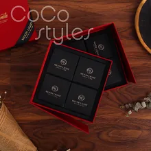 Cocostyles пользовательские пустой роскоши двойной слой кожи коробка с 8 небольшой cake box для день рождения торт событие конфеты в подарочной коробке