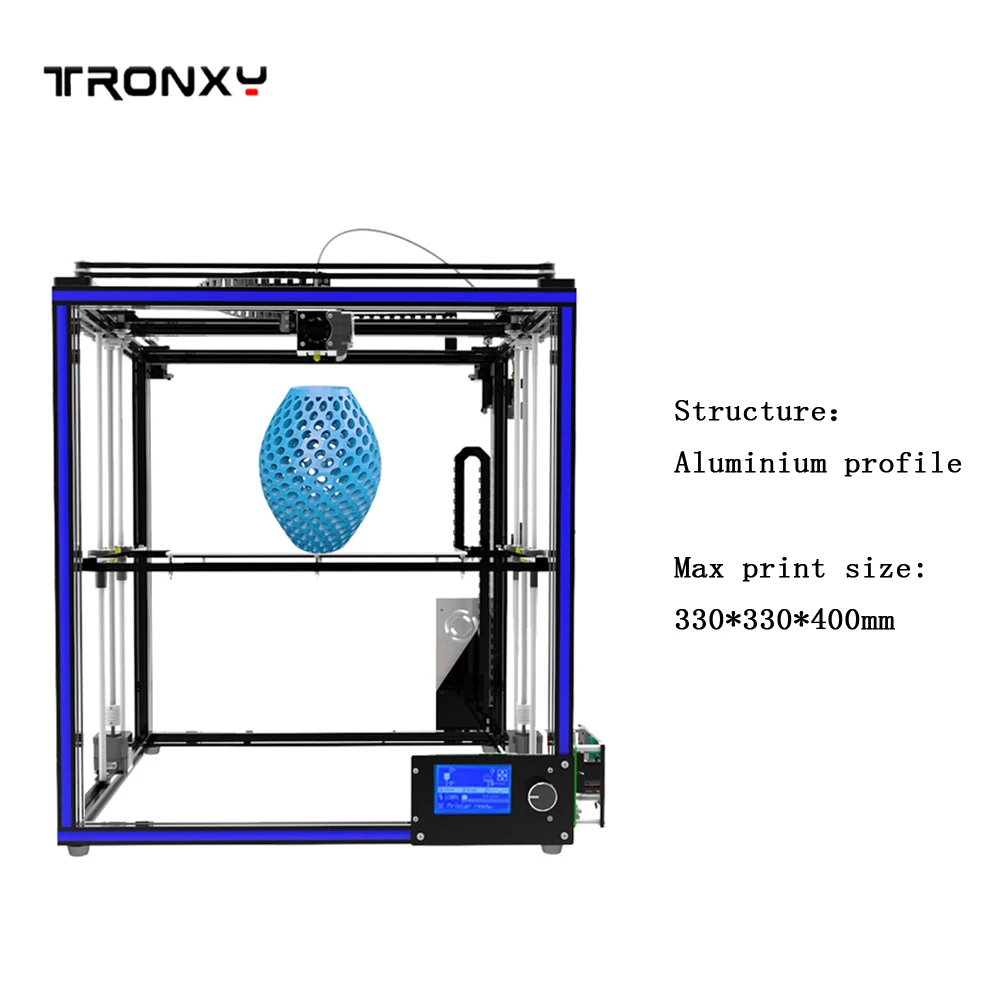 Tronxy Новинка X5S большая площадь печати 300*300*420 мм 3d принтер алюминиевый профиль высокая точность