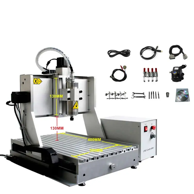 CNC Metal Engraving machine 6040 for steel copper aluminum 1500W water