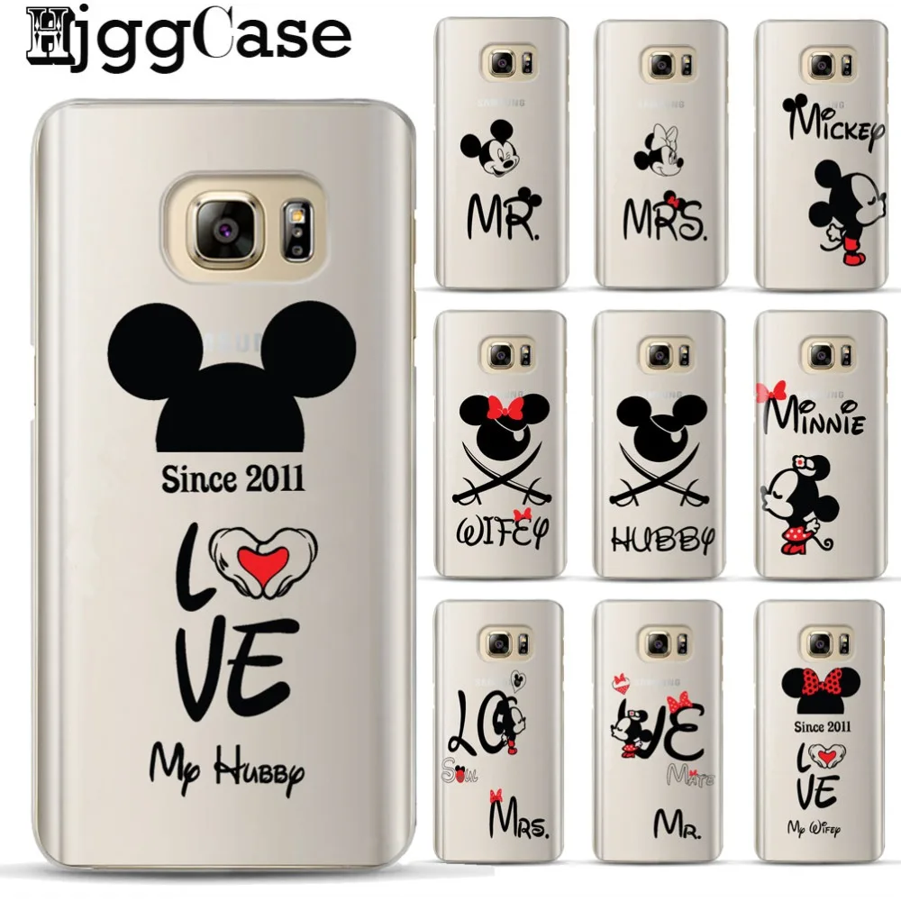 

Mickey Minnie phone Case For Samsung Coque Galaxy S6 S7 Edge S8 S9 J5 J7 A5 2017 J4 J6 A6 A8 Plus 2018 Note 8 9 silicone Cover