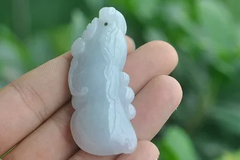 

Large delicate moist Huang Fei carvings brave peach jade pendant with certificate