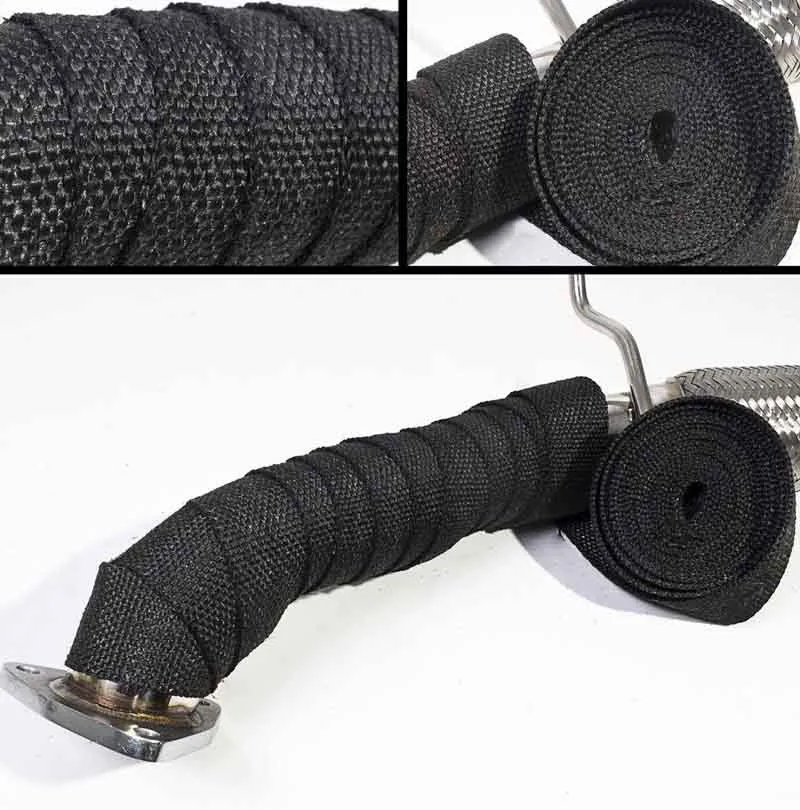 Heat-Exhaust-Thermo-Turbo-Wrap-Tape-2-X-10m-Fireproof-Cloth-Roll-Black-1022C-car-insulation