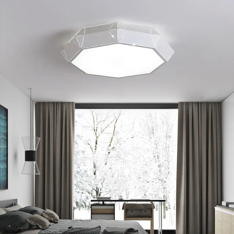 

Indoor Ceiling Lighting 220v Modern Diamond LED Ceiling Lighting 48W High Bright Surface fitting Iron Lights New Release