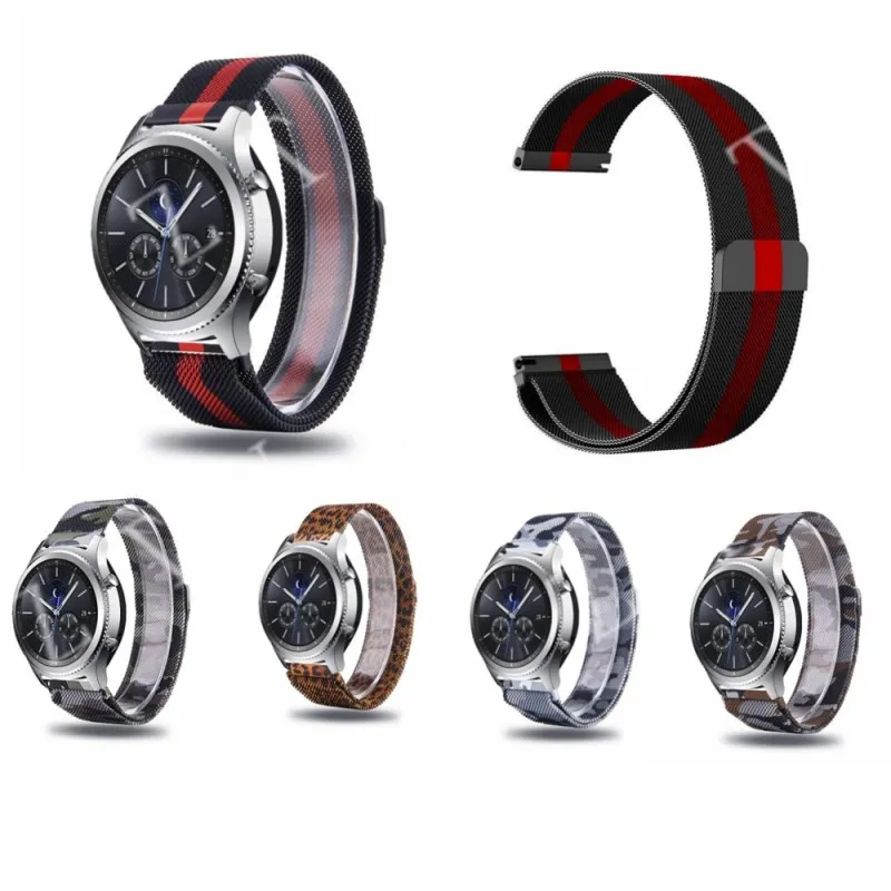 22 мм ремешок для часов Samsung Gear S3 Classic/Frontier Milanese Loop быстросъемный браслет ремень Huawei