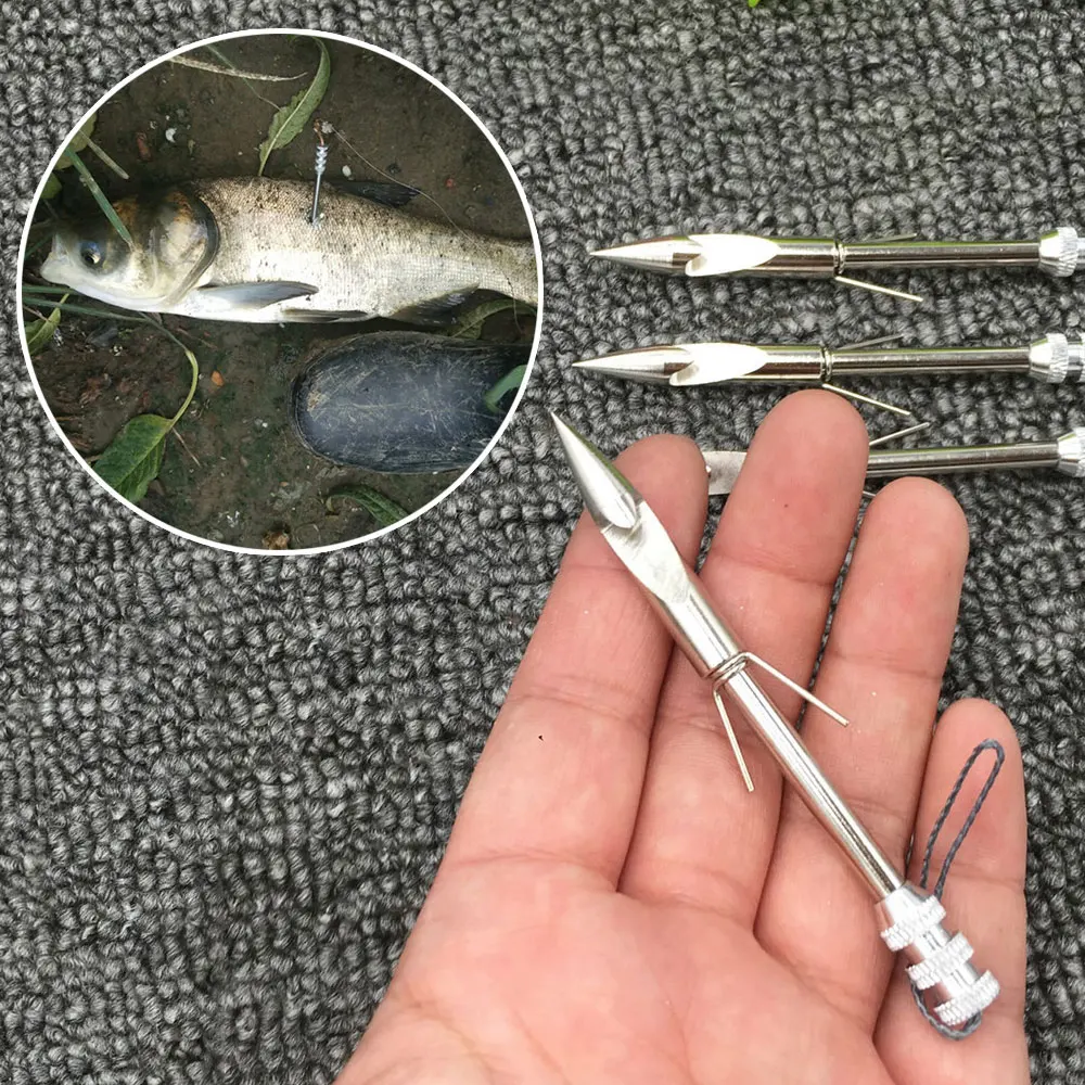

Gadget 1 Pcs Dart Accessory Catapult Dart Arrowheads Mini Fishing Broadheads Durable Refillable Fish Tool