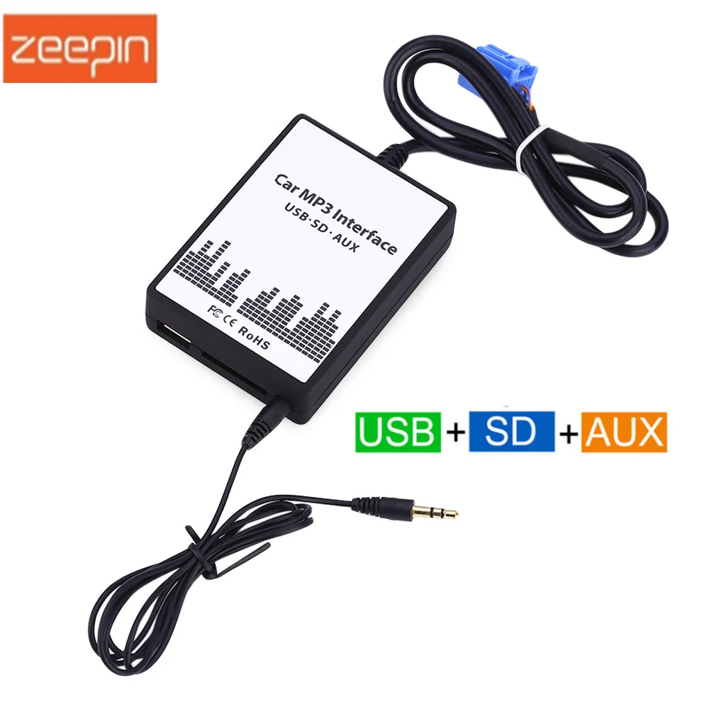 

CMI Car MP3 Interface USB SD AUX Adapter Connect Audio Digital CD Changer Applicable for Honda Acura EL MDX Civic CRV RSX TL